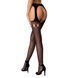 Эротические чулки-стокинги Passion S024 One Size, Black, имитация чулков и пояса с гартерами PSS024B фото 2