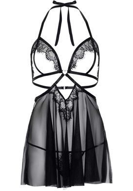 Сорочка бебі-дол з відкритими чашками Leg Avenue Lace and mesh babydoll & panty Black S, стрінги SO9163 фото Купити Сорочка бебі-дол з відкритими чашками Leg Avenue Lace and mesh babydoll & panty Black S, стрінги  Leg Avenue (США) 1 884 грн