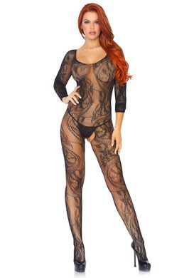 Бодістокінг Leg Avenue Swirl Lace Bodystocking One size Black, ажурна тканина, доступ SO8617 фото Купити Бодістокінг Leg Avenue Swirl Lace Bodystocking One size Black, ажурна тканина, доступ  Leg Avenue (США) 997 грн