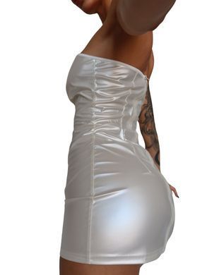 Мінісукня D&A, XS-S, white, nylon-lycra відкриті плечі з блискавкою на всю довжину SX1240 фото Купити Мінісукня D&A, XS-S, white, nylon-lycra відкриті плечі з блискавкою на всю довжину  D&A (Україна) 1 478 грн