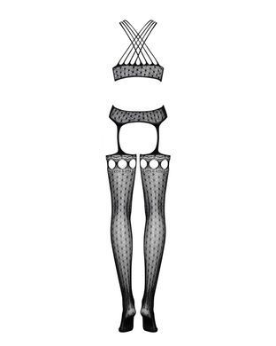Бодістокінг Obsessive Bodystocking G313 S/M/L, шнурівка, геометричний декор SO7237 фото Купити Бодістокінг Obsessive Bodystocking G313 S/M/L, шнурівка, геометричний декор  Obsessive (Польща) 1 348 грн