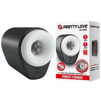 Автоматический мастурбатор сквозной Pretty Love DJ GIRL с вибрацией, 15,6 &times; 11,1 см PRETTY LOVE &mdash; фото