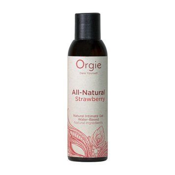 Лубрикант на водной основе Orgie All Natural Strawberry, 150 мл, со вкусом и ароматом клубники SX1496 фото Купить   Orgie (Бразилія-Португалія) 600 грн