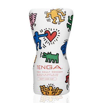 Мастурбатор Tenga Keith Haring Soft Case Cup (мягкая подушечка) сдавливаемый SO1648 фото Купить   Tenga (Японія) 581 грн