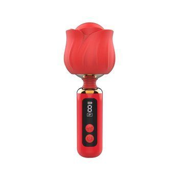 Вібромасажер Loviss Rose Mini Massage Wand Vibrator, головка у вигляді троянди, 9 режимів SX3994 фото Купити Вібромасажер Loviss Rose Mini Massage Wand Vibrator, головка у вигляді троянди, 9 режимів  Loviss (США) 1 329 грн