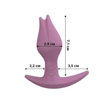 Анальная пробка Fun Factory BOOTIE FEM, розовая, в виде бутона, диаметр 2,9 см, тонкий ограничитель SX1000 фото Купить   Fun Factory (Німеччина) 1 265 грн