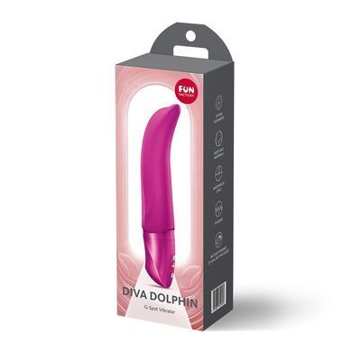 Вібратор Fun Factory Diva Dolphin Magenta, 10 режимів роботи, на батарейках SX3295 фото Купити Вібратор Fun Factory Diva Dolphin Magenta, 10 режимів роботи, на батарейках  Fun Factory  1 375 грн