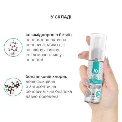 Засіб для чищення JO Fresh Scent Misting Toy Cleaner (60 мл) з ароматом свіжості SX2595 фото Купити Засіб для чищення JO Fresh Scent Misting Toy Cleaner (60 мл) з ароматом свіжості  JO (США) 406 грн