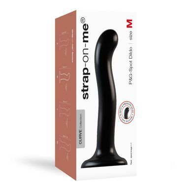 Насадка для страпона Strap-On-Me P&G-Spot Dildo, силикон, размер M SO9009 фото Купити Насадка для страпона Strap-On-Me P&G-Spot Dildo, силикон, размер M  Strap-On-Me (Франція) 1 986 грн