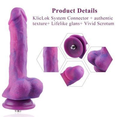 Фалоімітатор 8.2&Prime; з вібрацією для секс-машин Hismith Purple Silicone Dildo with Vibe, KlicLok SO6212 фото Купити Фалоімітатор 8.2&Prime; з вібрацією для секс-машин Hismith Purple Silicone Dildo with Vibe, KlicLok  Hismith (Китай) 3 085 грн