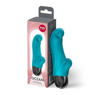Вібратор-кролик Fun Factory OCEAN Aquamarine, для клітора та точки G, 6 режимів, на батарейках SX3711 фото Купити Вібратор-кролик Fun Factory OCEAN Aquamarine, для клітора та точки G, 6 режимів, на батарейках  Fun Factory (Німеччина) 1 199 грн