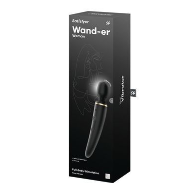 Вибромассажер Satisfyer Wand-er Woman (Black/Gold), водонепроницаемый, мощный, размер XXL SO3456 фото Купить   Satisfyer (Німеччина) 2 540 грн