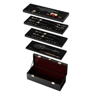 Роскошный набор для BDSM Zalo Bondage Play Kit, 10 аксессуаров в кейсе, кожа, кристалл Swarovski SO8227 фото Купить   Zalo (США) 15 476 грн