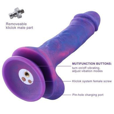 Фалоімітатор 8.2&Prime; з вібрацією для секс-машин Hismith Purple Silicone Dildo with Vibe, KlicLok SO6212 фото Купити Фалоімітатор 8.2&Prime; з вібрацією для секс-машин Hismith Purple Silicone Dildo with Vibe, KlicLok  Hismith (Китай) 3 085 грн