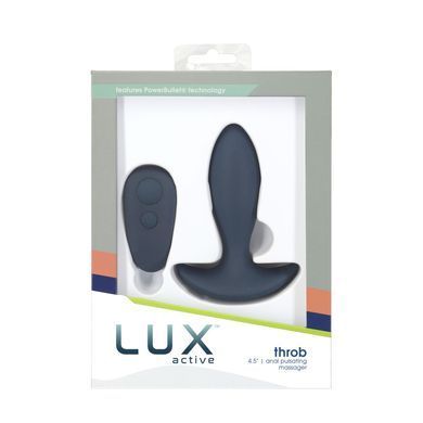 Анальная пробка с пульсацией Lux Active &ndash; Throb &ndash; 4.5" Anal Pulsating Massager, пульт ДУ SO5571 фото Купить   Lux Active (Канада) 3 751 грн