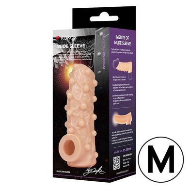 Насадка на член Kokos Nude Sleeve NS 001 M SX1471 фото Купити Насадка на член Kokos Nude Sleeve NS 001 M  Kokos (Південна Корея) 489 грн