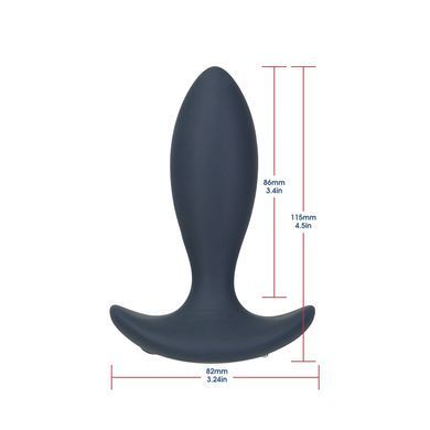 Анальная пробка с пульсацией Lux Active &ndash; Throb &ndash; 4.5" Anal Pulsating Massager, пульт ДУ SO5571 фото Купить   Lux Active (Канада) 3 751 грн