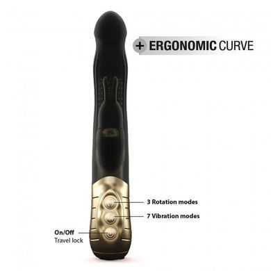 Вібратор-кролик Dorcel Baby Rabbit Gold 2.0 з перлинним масажем і головкою, що обертається SO4068 фото Купити Вібратор-кролик Dorcel Baby Rabbit Gold 2.0 з перлинним масажем і головкою, що обертається  Dorcel (Франція) 3 787 грн