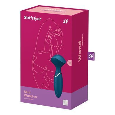 Вібромасажер Satisfyer Mini Wand-er Blue SO7794 фото Купити Вібромасажер Satisfyer Mini Wand-er Grey  Satisfyer  1 470 грн