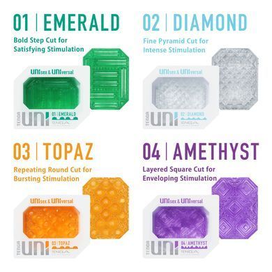 Набір унісекс-стимуляторів Tenga UNI Variety Pack (4 шт), лубрикант у комплекті SO9809 фото Купити Набір унісекс-стимуляторів Tenga UNI Variety Pack (4 шт), лубрикант у комплекті  Tenga  1 919 грн
