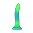 Светящийся в темноте фаллоимитатор ADDICTION Rave 8&Prime; Glow in the Dark Dildo Blue Green, 20,3 см