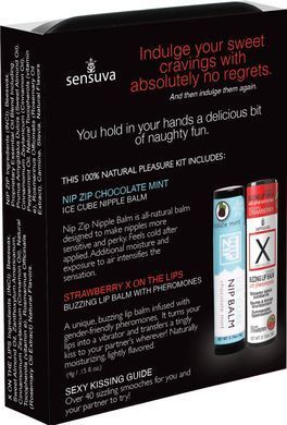 Подарочный набор Sensuva Lips & Nips Pleasure Kit - Chocolate Strawberry 2 x 4г SX2597 фото Купить   Sensuva (США) 1 145 грн