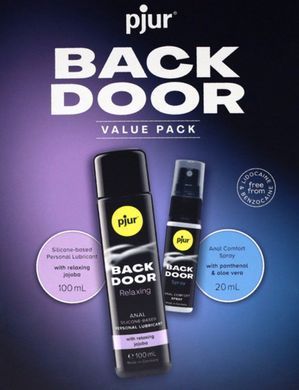 Подарочный набор pjur BACK DOOR Value Pack: силиконовая смазка 100 мл и расслабляющий спрей 20 мл SX0672 фото Купить   Pjur (Люксембург) 1 542 грн
