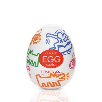 Мастурбатор-яйцо Tenga Keith Haring Egg Street SO1649 фото Купить   Tenga (Японія) 396 грн