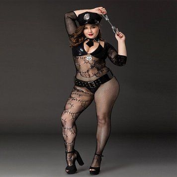 Костюм поліціянтки JSY &laquo;Фрау Марта&raquo; Plus Size Black, ремінь, кепка, наручники, краватка SO8357 фото Купити Костюм поліціянтки JSY &laquo;Фрау Марта&raquo; Plus Size Black, ремінь, кепка, наручники, краватка  JSY (Китай) 1 579 грн
