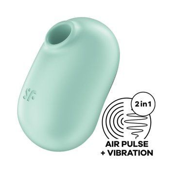 Вакуумний стимулятор із вібрацією Satisfyer Pro To Go 2 Mint SO7795 фото Купити Вакуумний стимулятор із вібрацією Satisfyer Pro To Go 2 Mint  Satisfyer (Німеччина) 1 588 грн