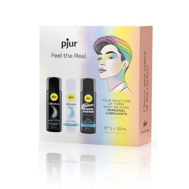 Набор лубрикантов pjur Pride Box 3х30 мл, 2 смазки на водной основе и 1 на силиконовой SO9988 фото Купить   Pjur (Люксембург) 1 034 грн