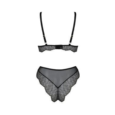 Комплект білизни Passion AMBERLY SET 4XL/5XL black, ліф, трусики бразиліана, люрексова нитка SO7055 фото Купити Комплект білизни Passion AMBERLY SET 4XL/5XL black, ліф, трусики бразиліана, люрексова нитка  Passion (Польща) 3 556 грн