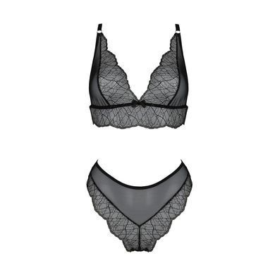Комплект білизни Passion AMBERLY SET 4XL/5XL black, ліф, трусики бразиліана, люрексова нитка SO7055 фото Купити Комплект білизни Passion AMBERLY SET 4XL/5XL black, ліф, трусики бразиліана, люрексова нитка  Passion (Польща) 3 556 грн