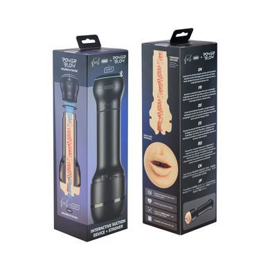 Мастурбатор-ротик Kiiroo Feel Mouth с всасывающей интерактивной насадкой PowerBlow Combo Set SX1231 фото Купить   Kiiroo (Нідерланди) 4 582 грн