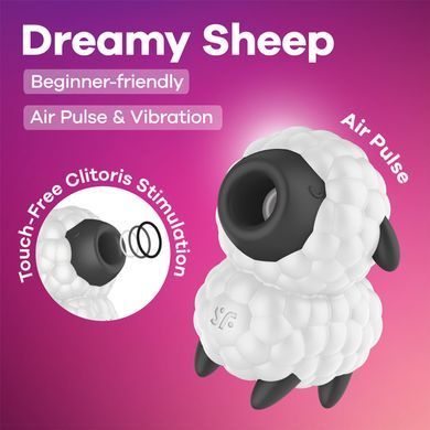 Вакуумний кліторальний стимулятор Satisfyer Dreamy Sheep SX3546 фото Купити Вакуумний кліторальний стимулятор Satisfyer Dreamy Sheep  Satisfyer (Німеччина) 1 299 грн
