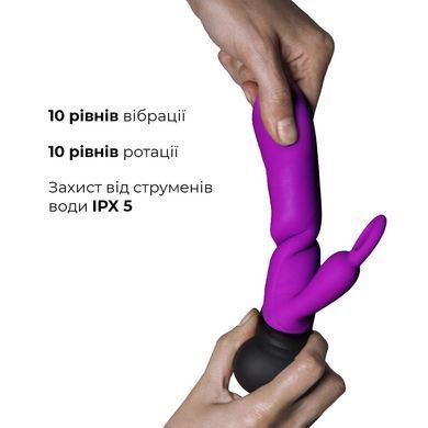 Вібратор з обертанням стовбура Adrien Lastic Mini Bonnie з петелькою для пальчика AD10861 фото Купити Вібратор з обертанням стовбура Adrien Lastic Mini Bonnie з петелькою для пальчика  Adrien Lastic 2 679 грн