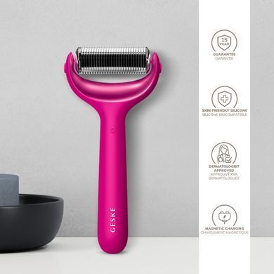 Електронний ролер для обличчя та тіла з мікроголками GESKE MicroNeedle Face&Body Roller 8в1 magenta HB0197 фото Купити Електронний ролер для обличчя та тіла з мікроголками GESKE MicroNeedle Face&Body Roller 8в1 magenta  GESKE 2 129 грн