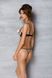 Эротический комплект Passion MARINA SET WITH OPEN BRA, L/XL, beige, открытые чашки SO9732 фото 7