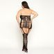 Бодистокинг с имитацией чулок Size Plus Black SO4992 фото 2