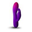 Вибратор-кролик Rocks Off Glo Girl &ndash; Rabbit, 2 мотора, 10 режимов, на батарейках