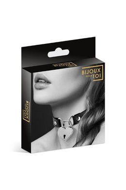 Чокер з замочком-сердечком Bijoux Pour Toi - HEART LOCK Black, екошкіра SO1883 фото Купити Чокер з замочком-сердечком Bijoux Pour Toi - HEART LOCK Black, екошкіра  Bijoux Pour Toi  664 грн