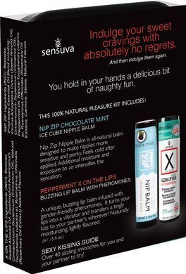 Подарочный набор Sensuva Lips & Nips Pleasure Kit - Chocolate Peppermint 2 x 4г SX2598 фото Купить   Sensuva (США) 1 145 грн
