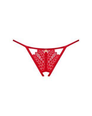 Трусики з доступом Obsessive Ingridia crotchless thong XS/S, червоні SO9043 фото Купити Трусики з доступом Obsessive Ingridia crotchless thong XS/S, червоні  Obsessive (Польща) 572 грн