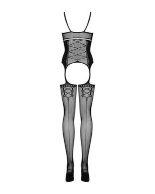 Бодістокінг Obsessive Bodystocking G314 S/M/L, імітація корсета та корсетної шнурівки SO7239 фото Купити Бодістокінг Obsessive Bodystocking G314 S/M/L, імітація корсета та корсетної шнурівки  Obsessive (Польща) 1 376 грн