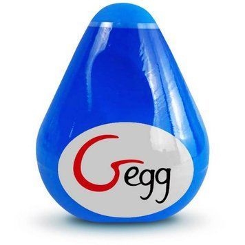 Мастурбатор многоразовое яйцо NEW! Gvibe Gegg, синий (при покупке 3 ед., тестер за 1 грн) Gvibe &mdash; фото