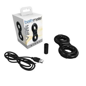 Эрекционное виброкольцо Bathmate Vibe Ring Eight, двойное, для члена и мошонки SO2441 фото Купить   Bathmate  1 801 грн