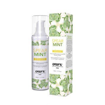 Массажное масло EXSENS Organic Spear Mint 50мл разогревающее, без сахара, без парабенов, съедобное SO2380 фото Купить   Exsens (Франція) 646 грн