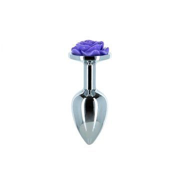Металлическая анальная пробка Lux Active с розой - Rose Anal Plug - Purple, вибропуля в подарок SO5573 фото Купить   Lux Active (Канада) 627 грн