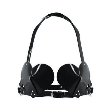 Лиф Сердце Feral Feelings - Hearts Bra Black SO9308 фото Купить   Feral Feelings (Україна) 988 грн