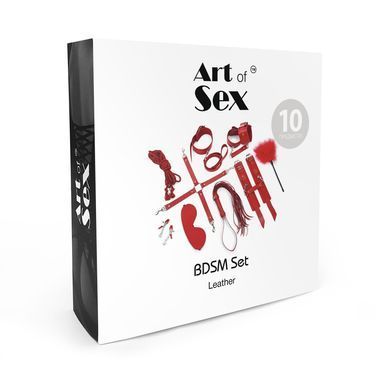 Набор BDSM Art of Sex &ndash; Set Leather, 10 предметов, черный, натуральная кожа SO7138 фото Купить   Art of Sex  3 741 грн
